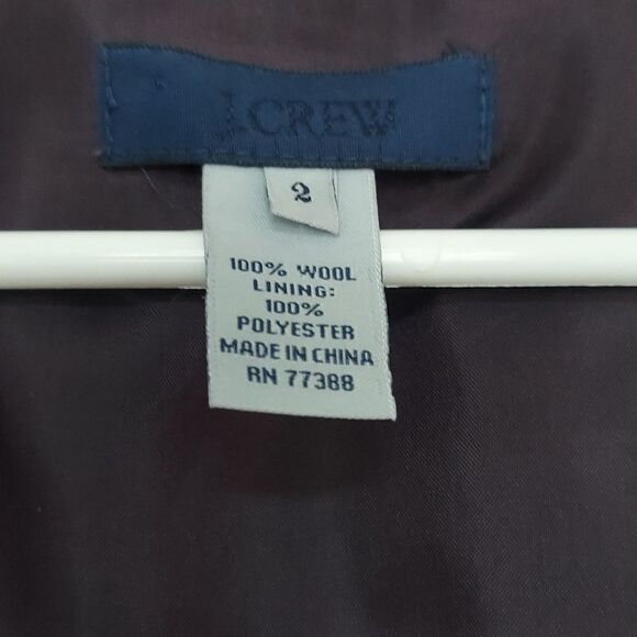 J. Crew Dark Purple Sheath Dress with Flutter Cap Sleeves - Picture 3 of 9